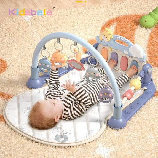 Baby Toys Musical Play Mats Piano Gym Newborn Toys Tummy Time Mat Baby Teether & Padded For Toddlers Early Learning Education