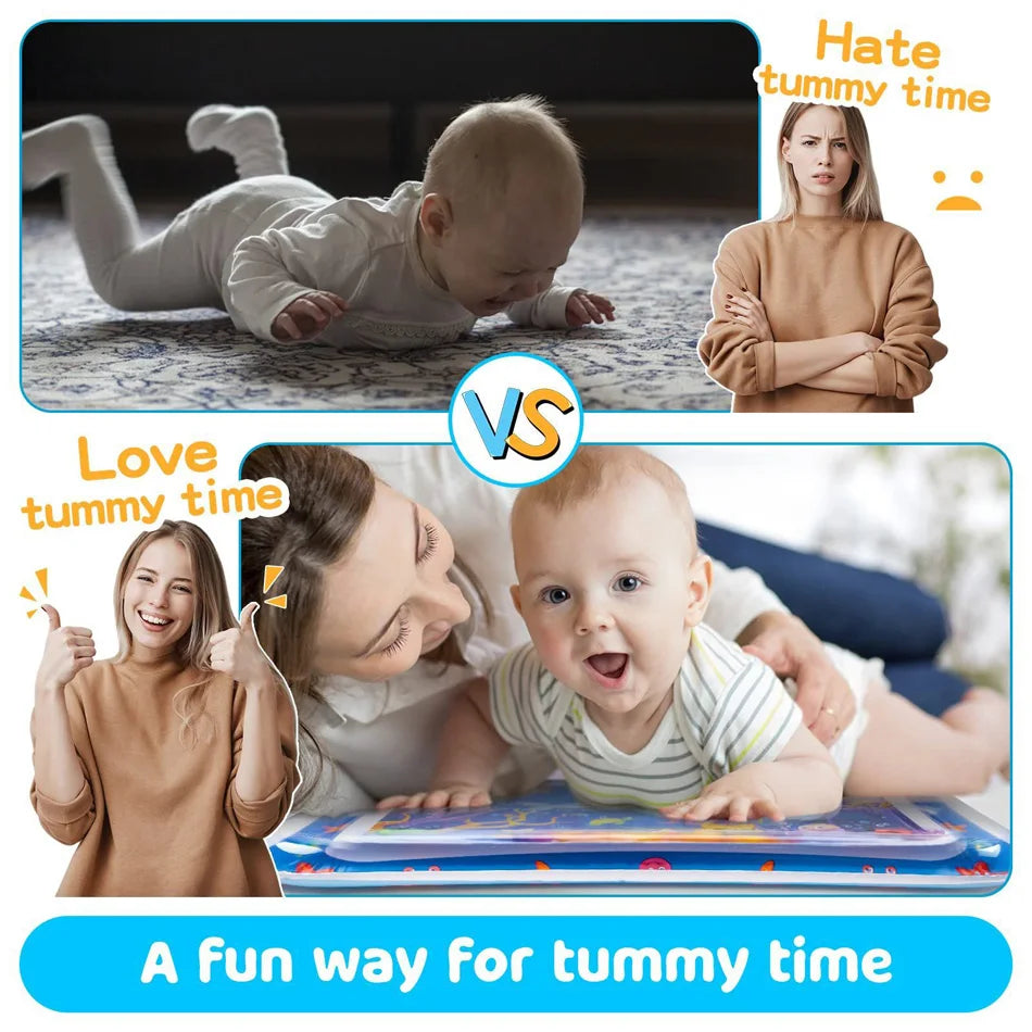 Almofada Inflável para Tummy Time – Tapete de Água