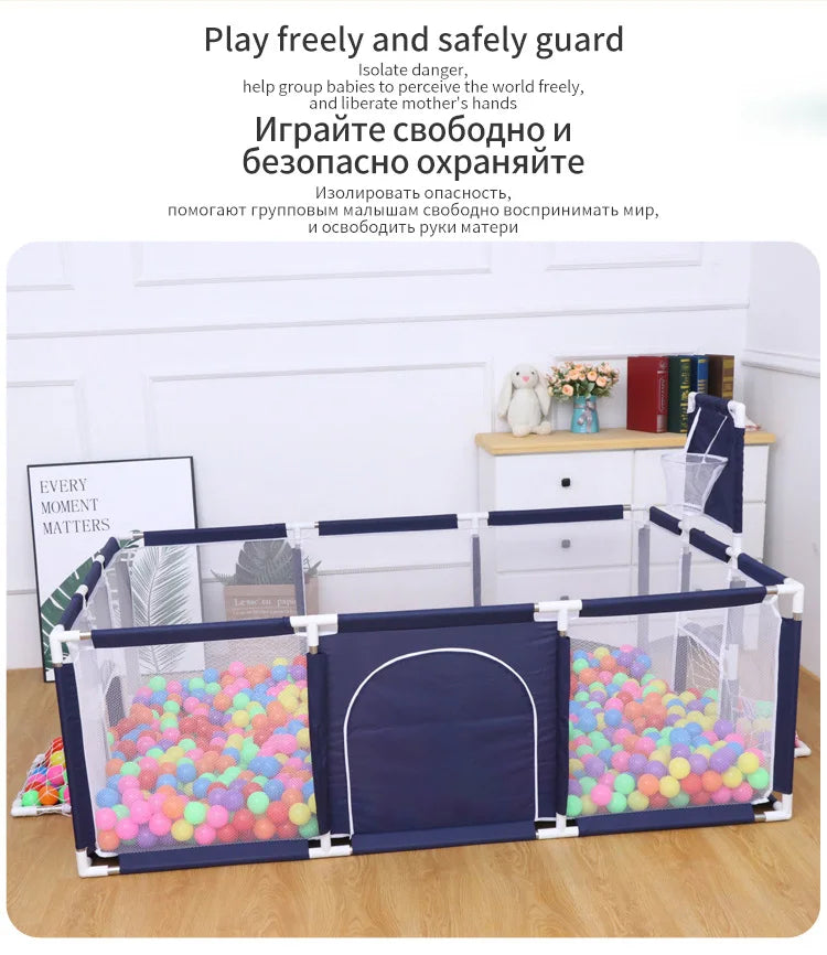 New Arrival Baby Playpen for Children Baby Playground for 6 Months~6 Years Old Kids Ball Pit Playpen Indoor Baby Safety Fence