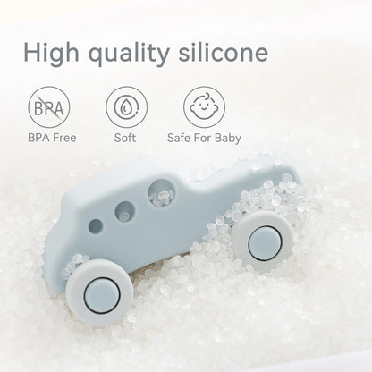 Carros de Brinquedo de Silicone Montessori para Bebês