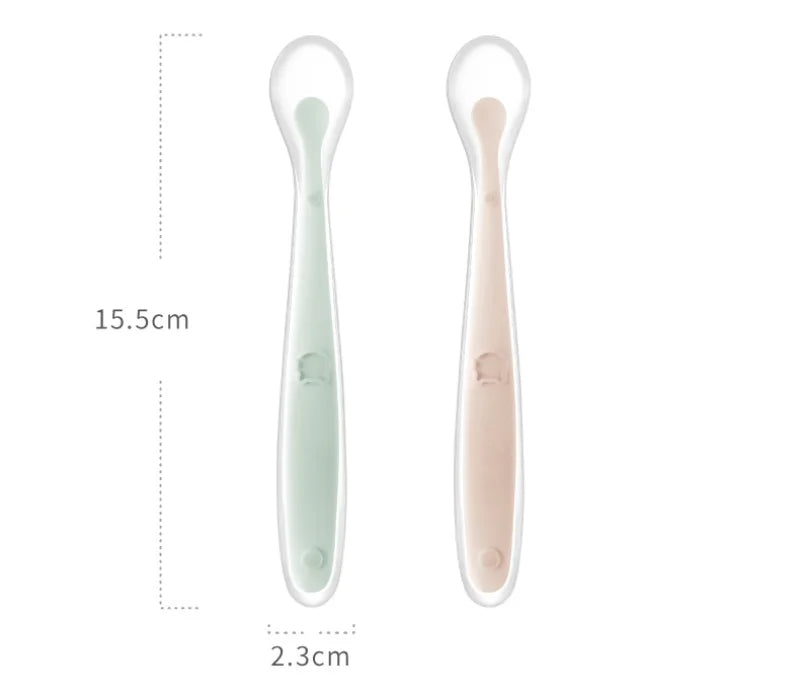 colher de silicone para bebê