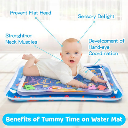 Almofada Inflável para Tummy Time – Tapete de Água