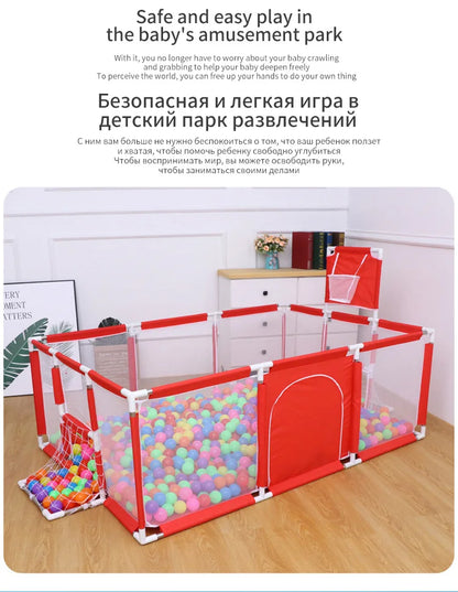 New Arrival Baby Playpen for Children Baby Playground for 6 Months~6 Years Old Kids Ball Pit Playpen Indoor Baby Safety Fence