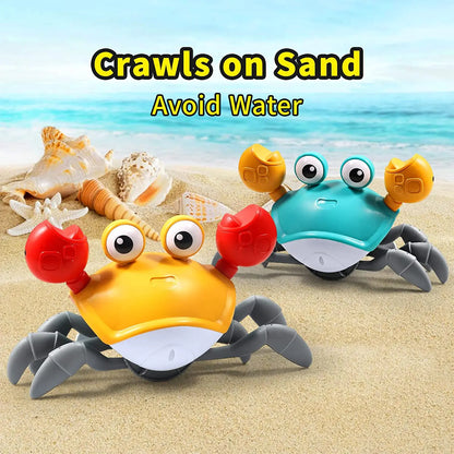 Dancing Crab Run Away Toy for Babies Crawling Interactive Escape Crabs Baby Birthday Thanksgiving Christmas Gift Battery Edition