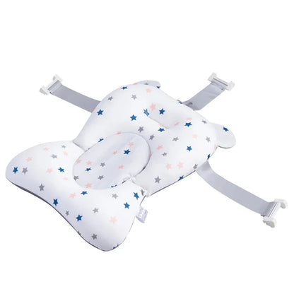 Baby Bath Seat Support Mat Foldable Bath Tub Pad &amp; Chair Newborn Bathtub Pillow Infant Anti-Slip Soft Comfort Body Cushion