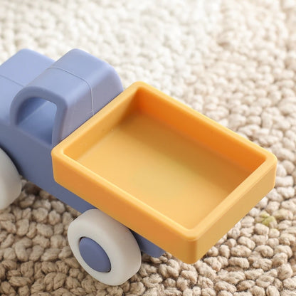 Carros de Brinquedo de Silicone Montessori para Bebês