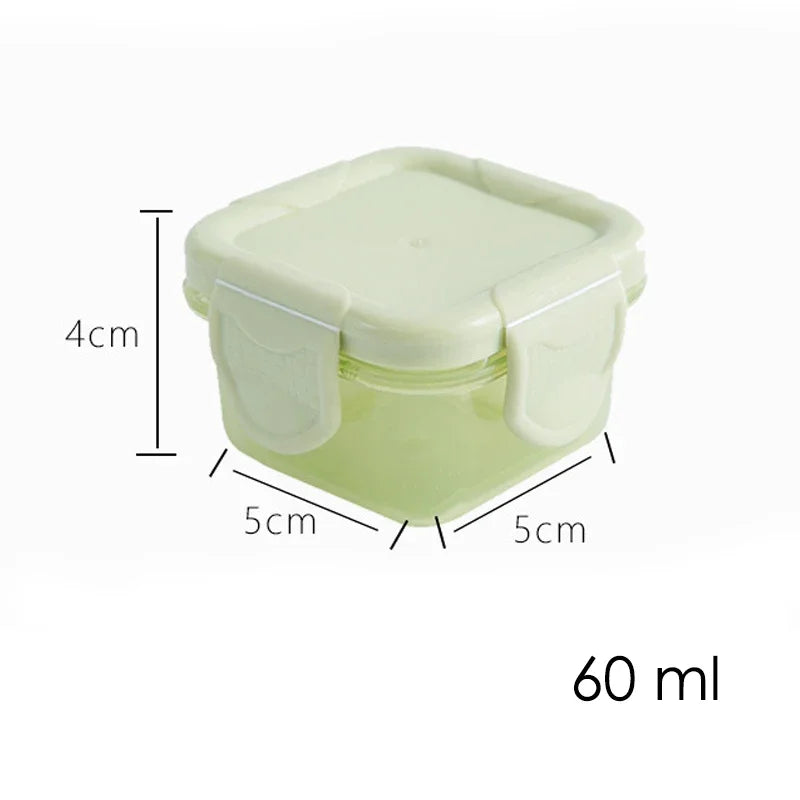 Conjunto de 4 Recipientes de Armazenamento de Alimentos para Bebês, Sem BPA, Compatíveis com Micro-ondas