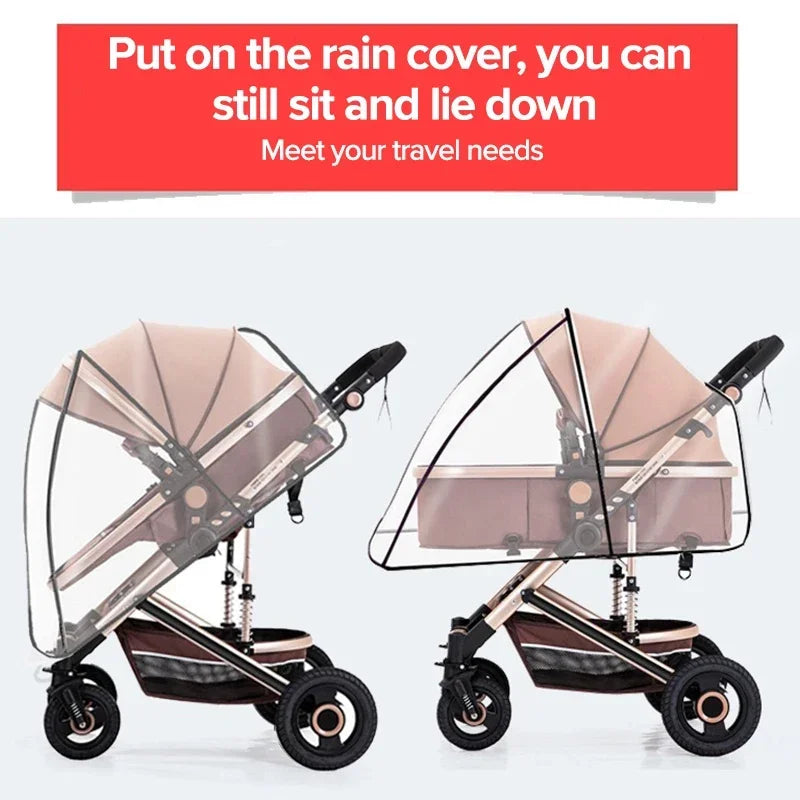 Capa de Chuva Impermeável Universal para Carrinho de Bebê